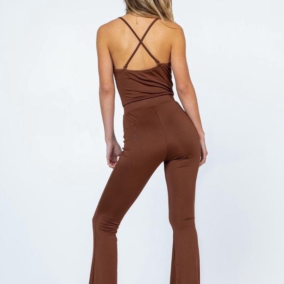 Princess Polly Karla Brown Jumpsuit Size 6 - Picture 4 of 10